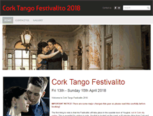 Tablet Screenshot of corktangofestival.com